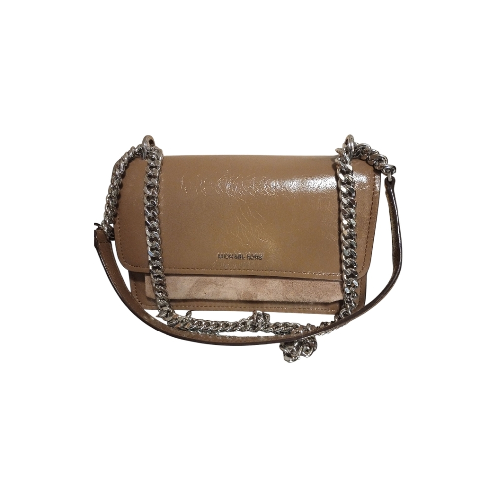 Michael Kors Claire Driftwood Large Crossbody Handbag, NWT